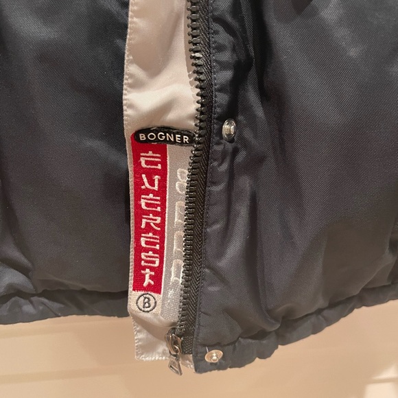 Bogner Ski Jacket Navy Blue and Silver - Picture 8 of 10